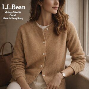 Vintage L.L. Bean Wool Camel Hair Cardigan | Hong Kong | Classic Heritage